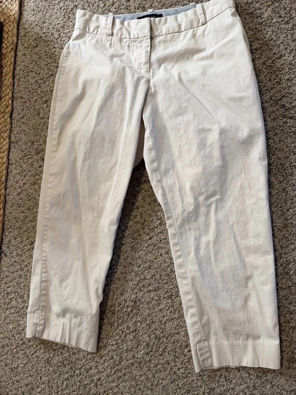 Talbots cotton brand cropped pants 2P 3487